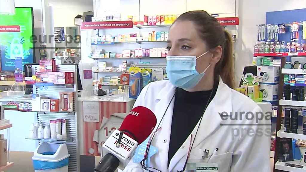 La farmacéutica entrevistada por Europa Press.