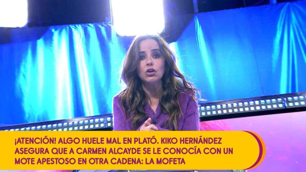 Carmen Alcayde ha respondido a los ataques de Kiko Hernández en 'Sálvame'.