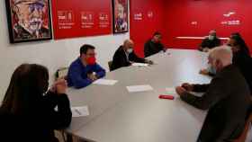Reunión del PSOE de Salamanca con la dirección de UGT