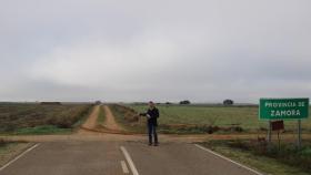 Manuel Fuentes en el límite entre Zamora y Valladolid