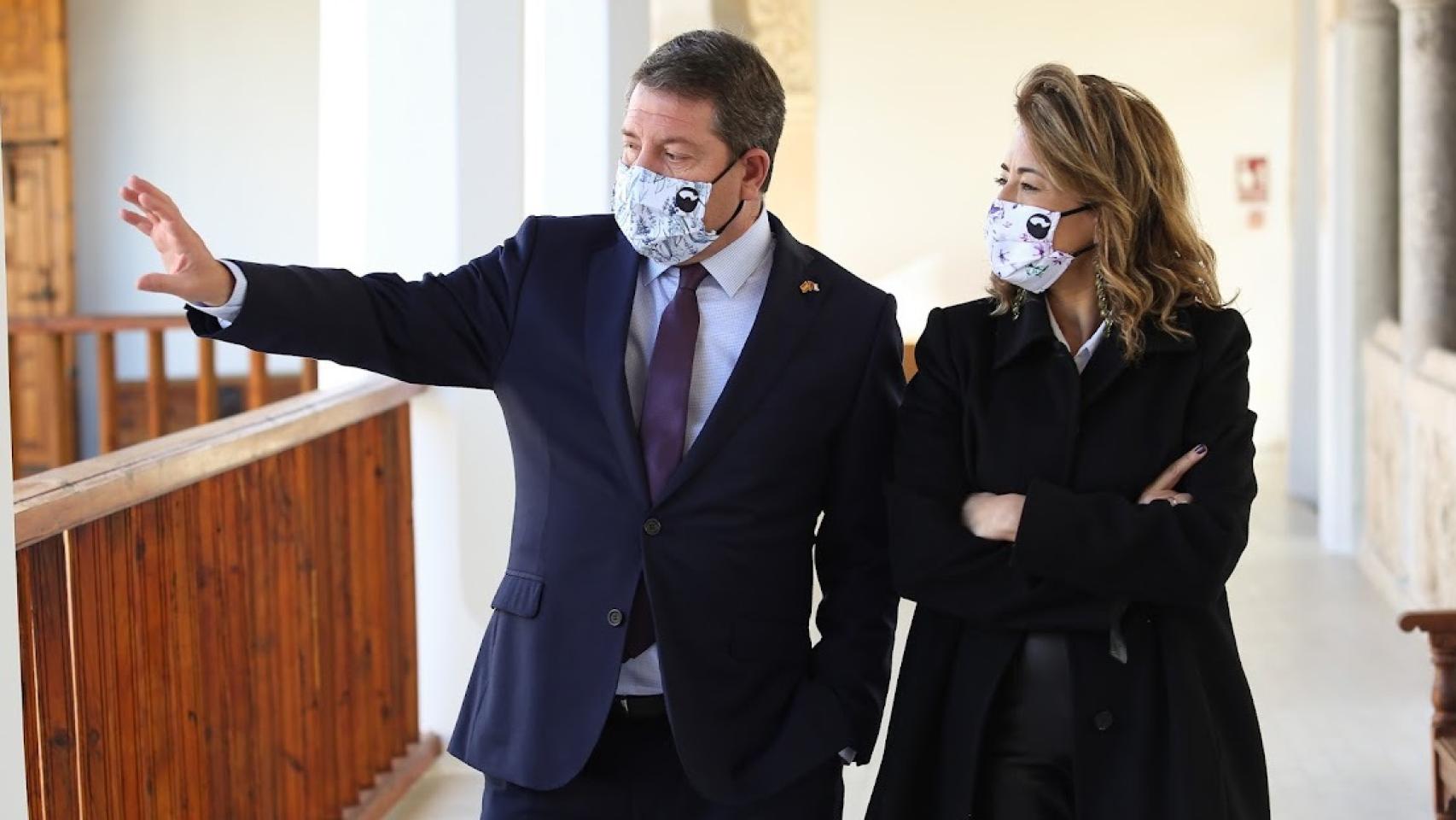 Emiliano García-Page y Raquel Sánchez este jueves en Toledo.