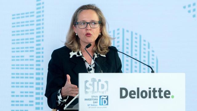 La vicepresidenta, Nadia Calviño, en el SID 2022.