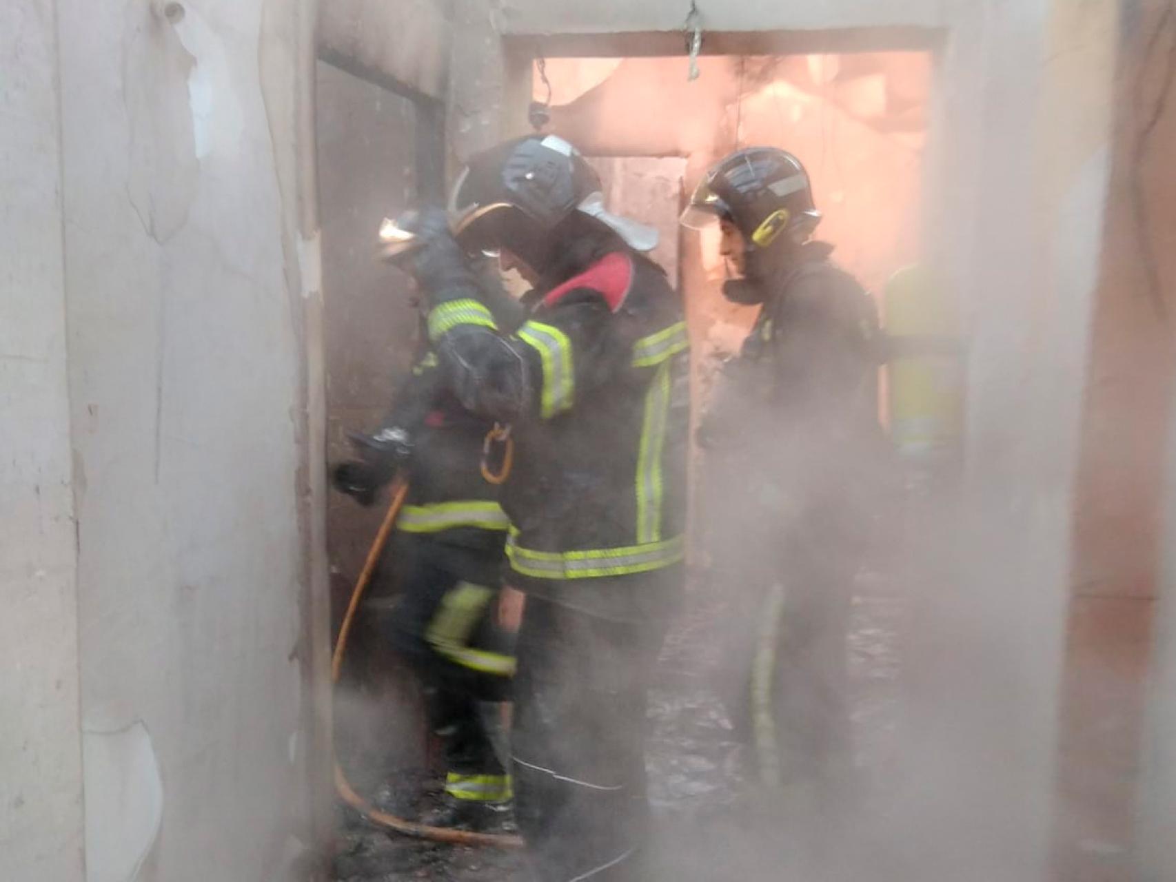 Incendio en Saludes de Castroponce