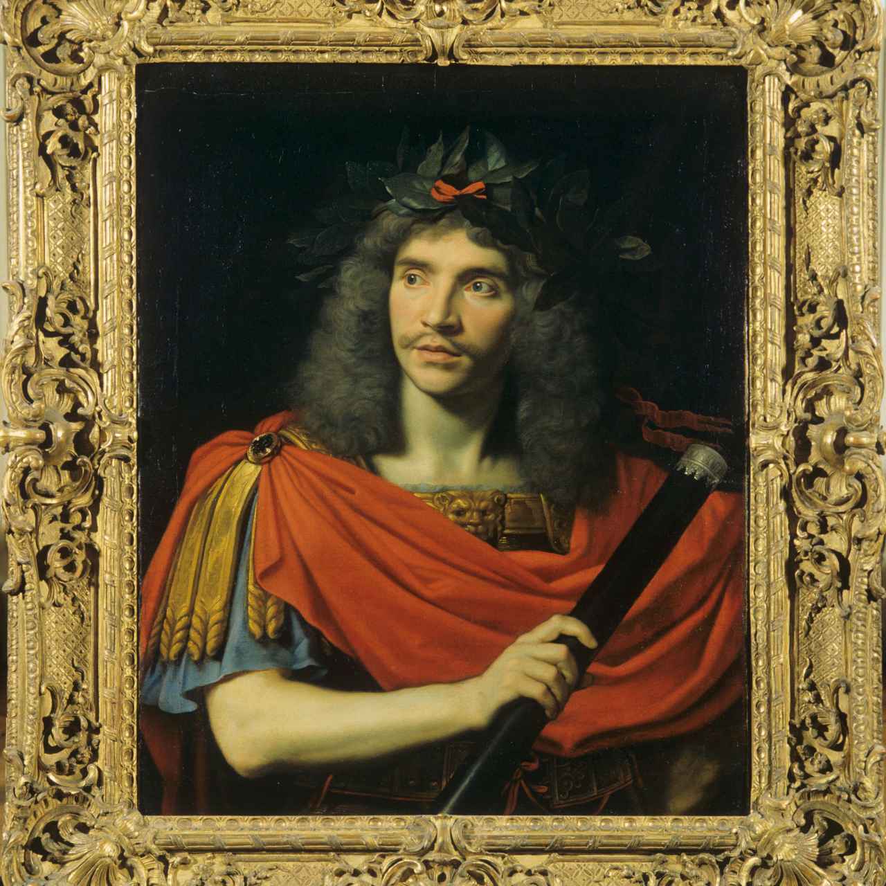 Retrato Molière en César por Nicolas Mignard, 1658 (I 260) © P. Lorette, coll. Comédie-Française
