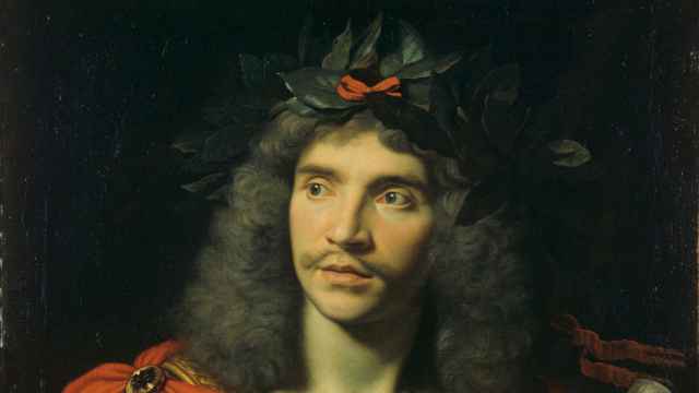 Retrato Molière en César por Nicolas Mignard, 1658 (I 260) © P. Lorette, coll. Comédie-Française