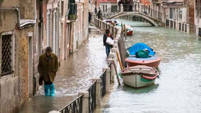 Venecia inundada.
