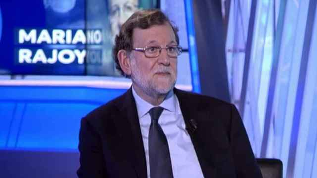 El expresidente del Gobierno, Mariano Rajoy, en una entrevista en Trece.