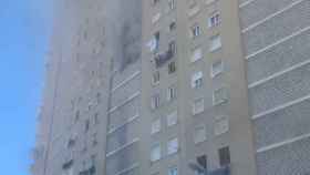 Incendio en una vivienda de Las Chicharras en Alicante.