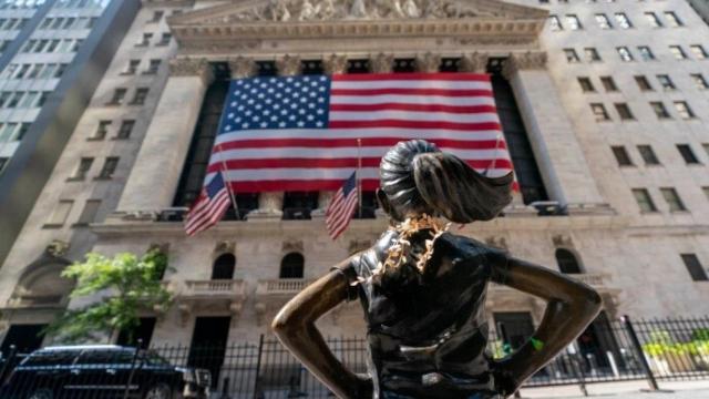 Fachada de la Bolsa de Nueva York.