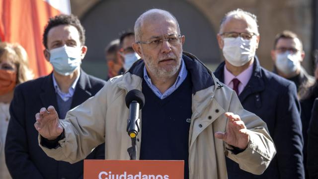 Francisco Igea durante su comparecencia en Salamanca