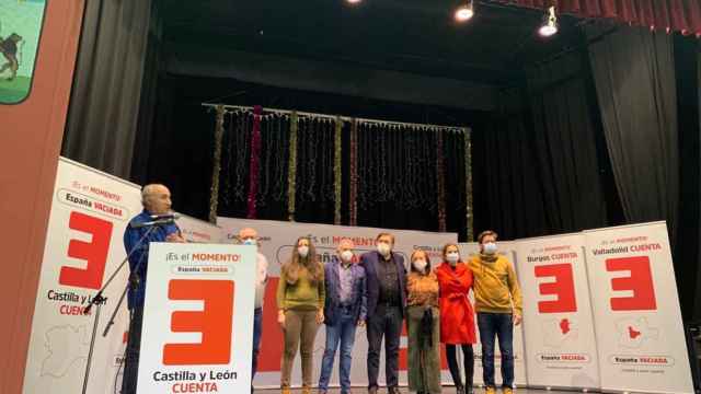 España Vaciada en su presentación de los candidatos a las elecciones de Castilla y León
