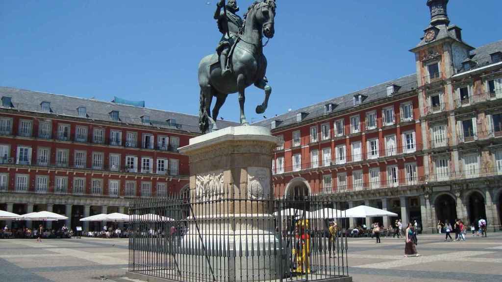 La Plaza Mayor de Madrid.