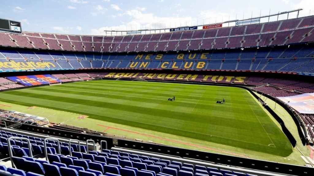 Una panorámica del Camp Nou.