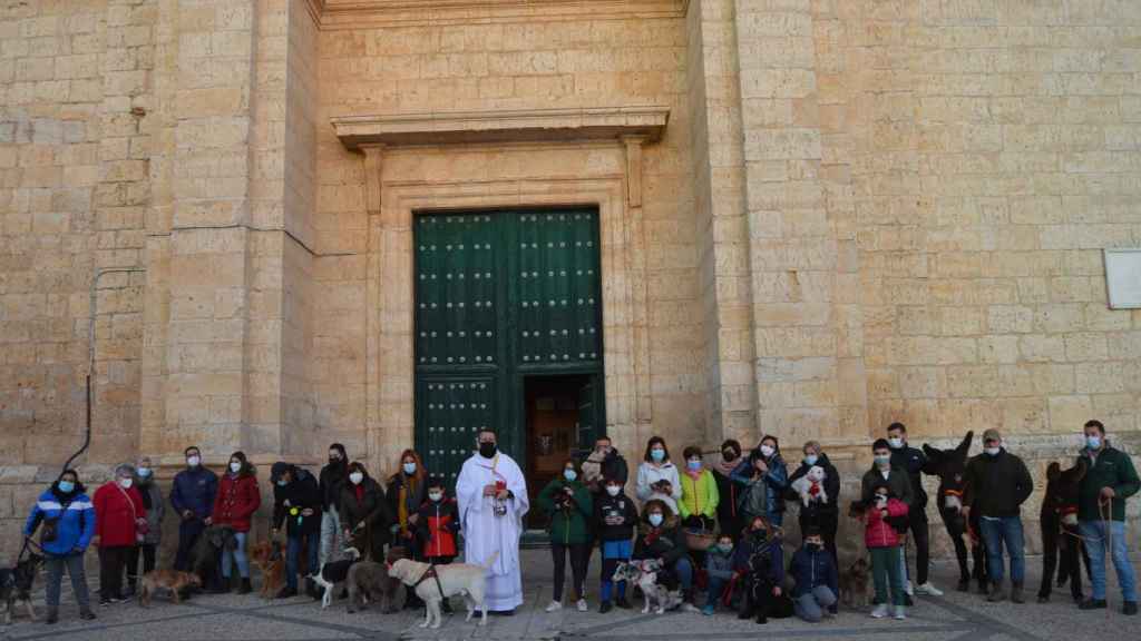 Los cigaleños acuden al templo junto a sus mascotas con motivo de San Antón