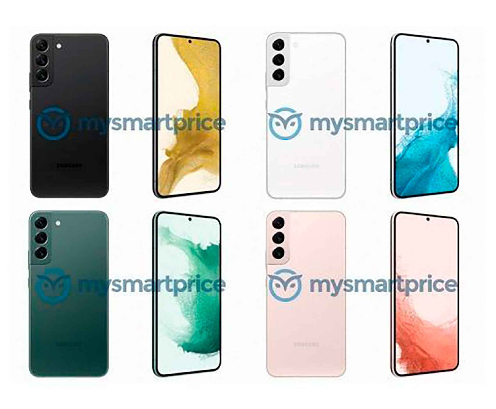 Samsung Galaxy S22+ en distintos colores
