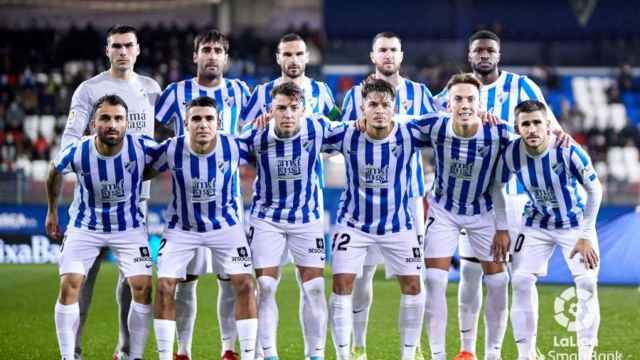 Alineación del Málaga CF ante el Eibar.