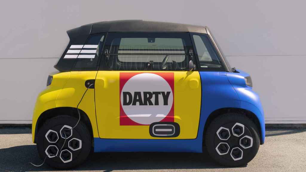 El Citroën Ami Cargo personalizado para la compañía Darty.