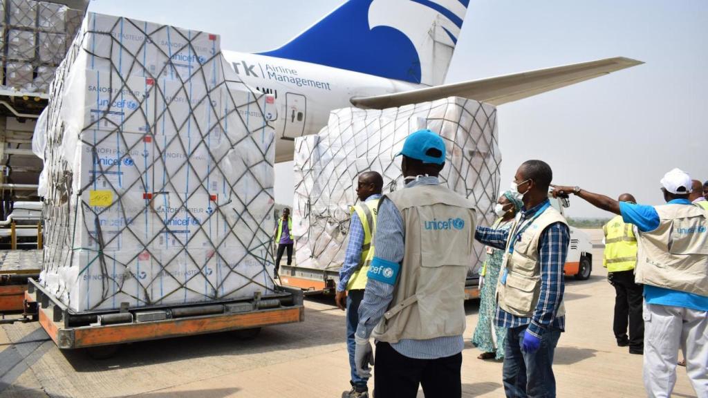 Imagen de las vacunas enviadas por UNICEF