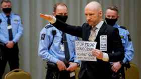 Anders Breivik en tribunal.