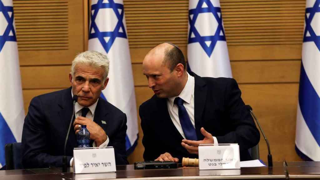 El primer ministro israelí Naftali Bennett y su ministro de Asuntos Exterior Yair Lapid.