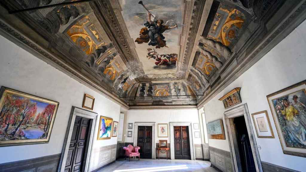 Interior de la Villa de la Aurora de Roma.