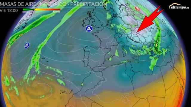 La masa de aire polar sobre Europa que empujará el frío extremo hacia España.