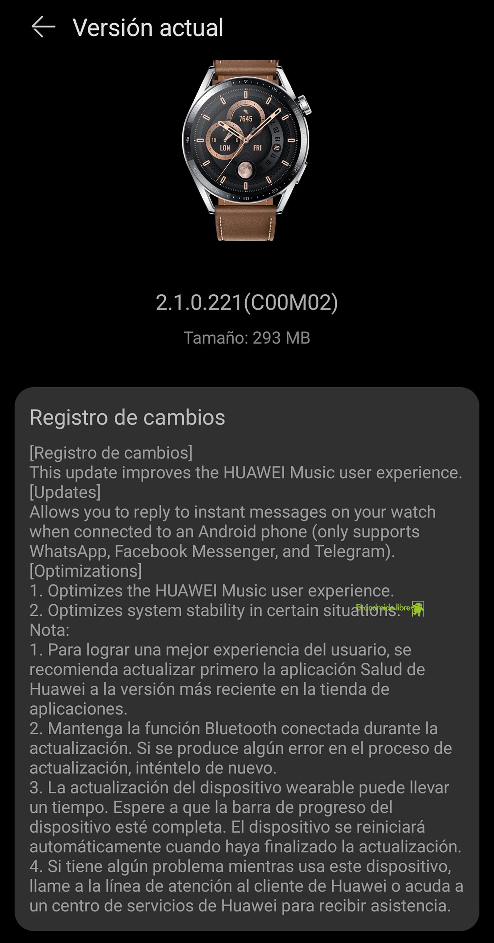 Watch GT 4 de Huawei permite responder mensajes - MastekHW
