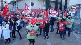 Una imagen de las trabajadoras que han protestado en Ciudad Real.