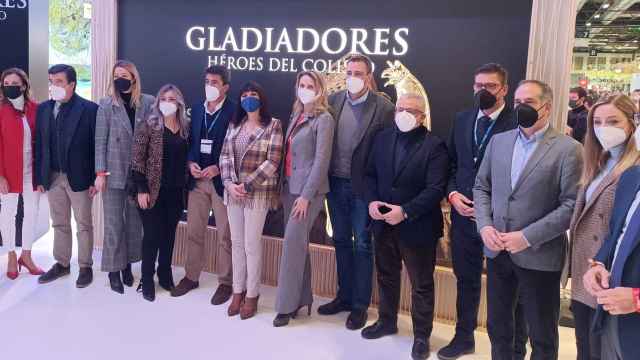 Presentación oficial de Gladiadores en la Feria Internacional de Turismo de Madrid.