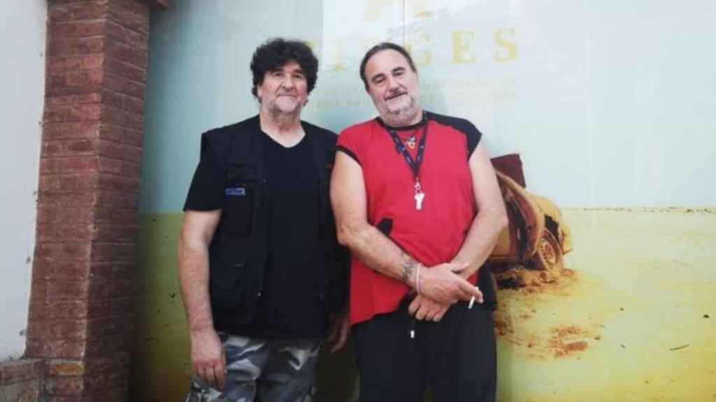 José Luis (i) y Javier Perea en uno de los festivales de cine de Sitges, en los que eran participantes habituales.