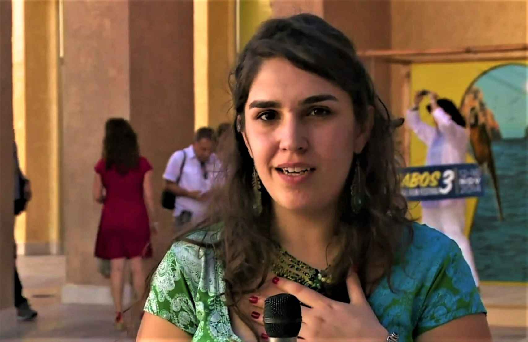 Indira Cato, la hija de García Márquez, en un vídeo de 2014.