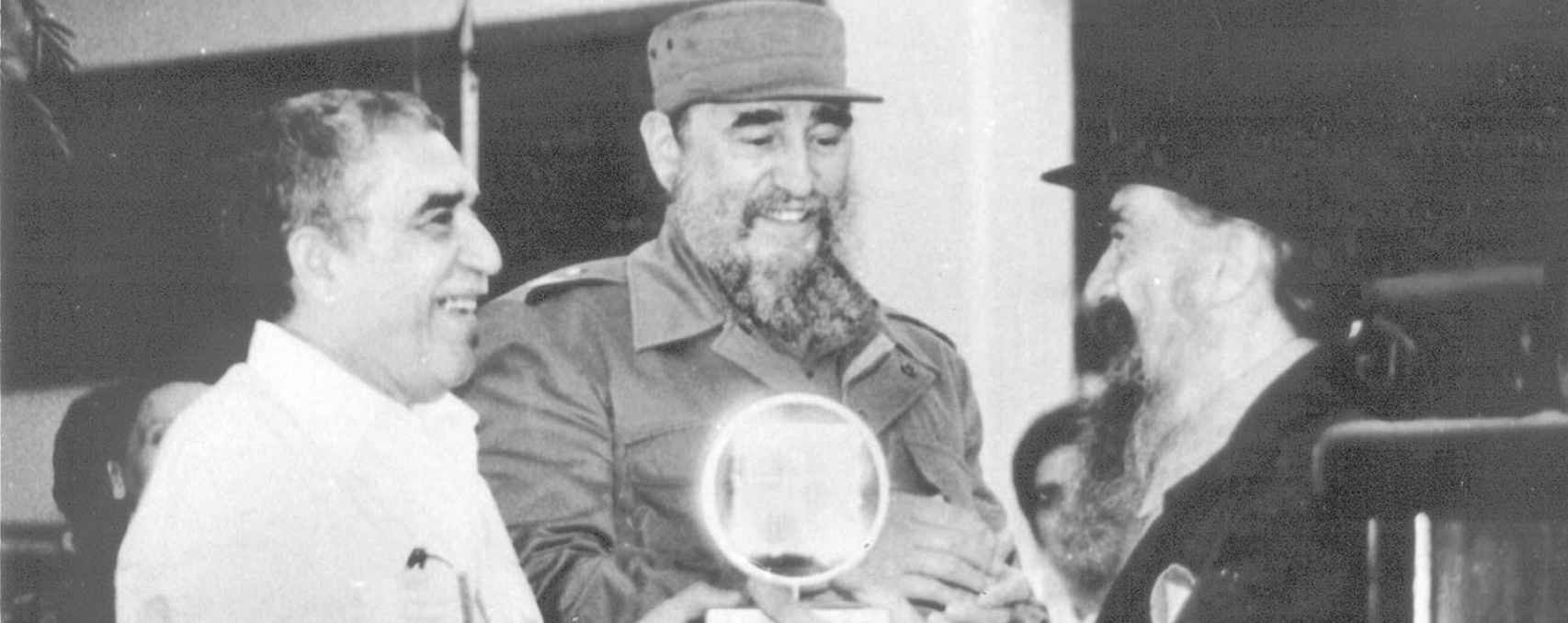 Gabriel García Márquez y Fidel Castro, fundadores de la Escuela Internacional de Cine y Televisión de Cuba.