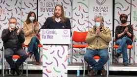 Pablo Fernández, de Unidas Podemos Castilla y León en su presentación en Valladolid