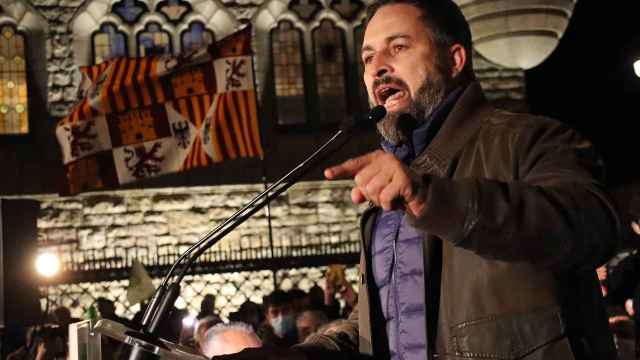 Acto público de Santiago Abascal en León./ Peio García - ICAL