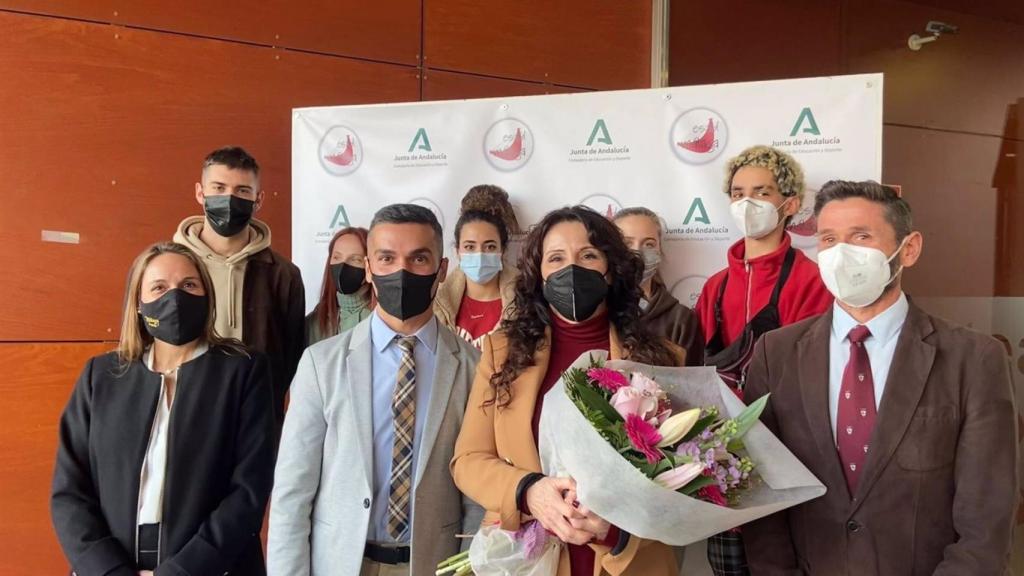Rocío Ruiz, madrina de honor del reto solidario de la Escuela de Arte Dramático de Málaga.