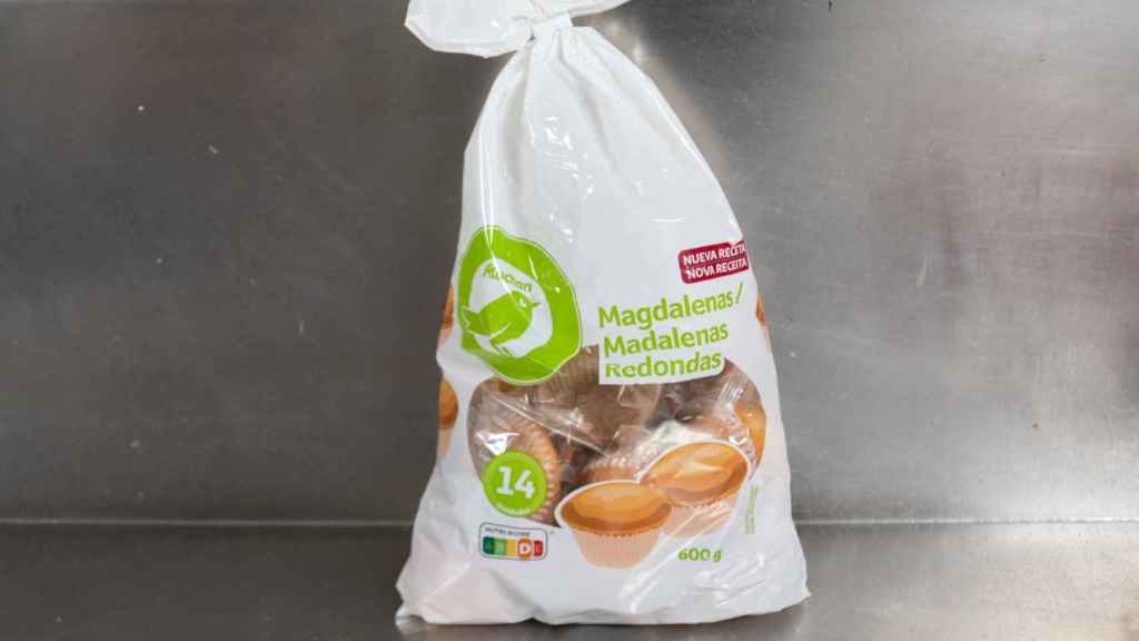 El paquete de magdalenas de Auchan, la marca blanca de Alcampo.