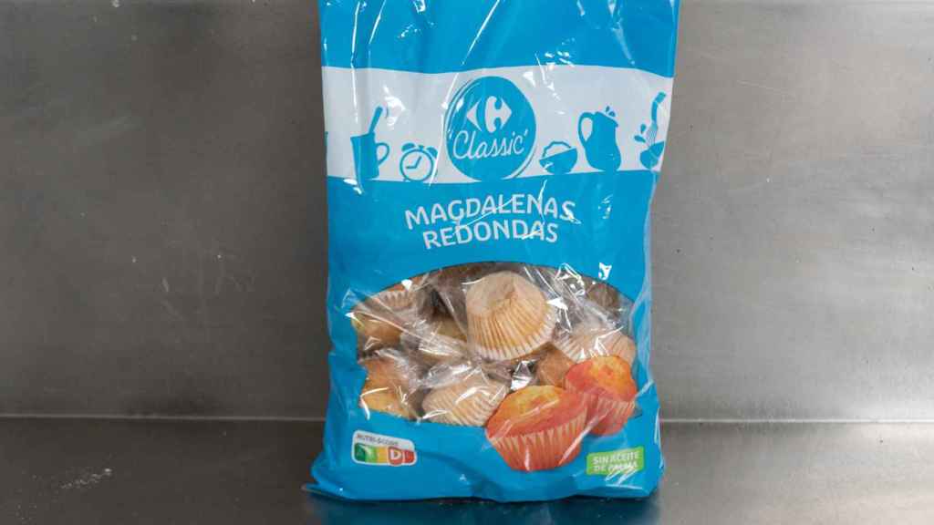El paquete de magdalenas de Carrefour.