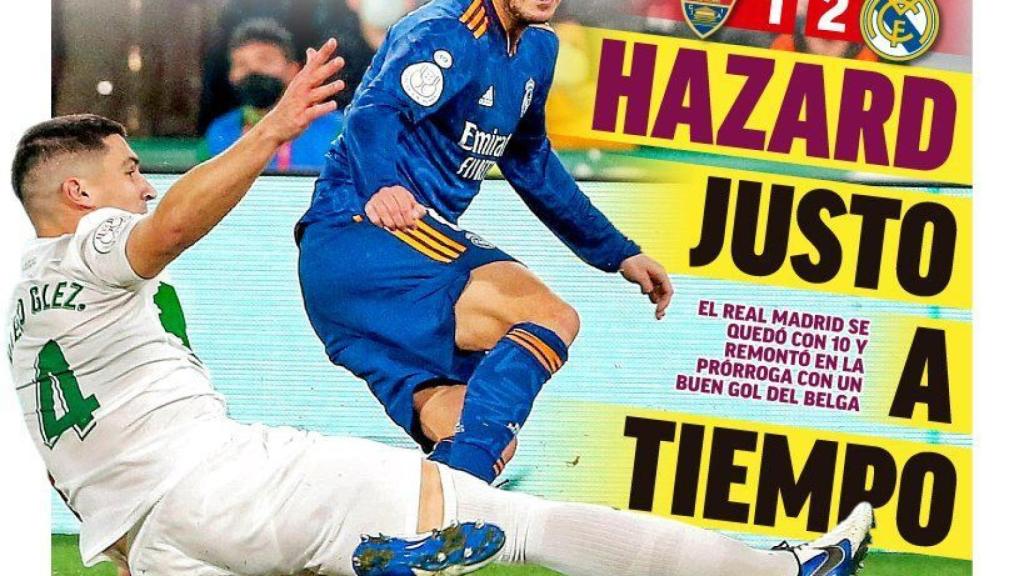 La portada del diario Marca (21/01/2022)