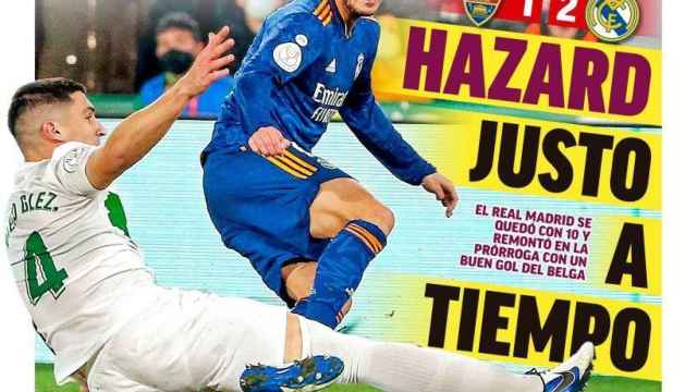La portada del diario Marca  (21/01/2022)