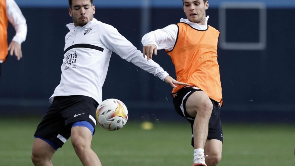 Ramón y Aleix Febas en un entrenamiento.