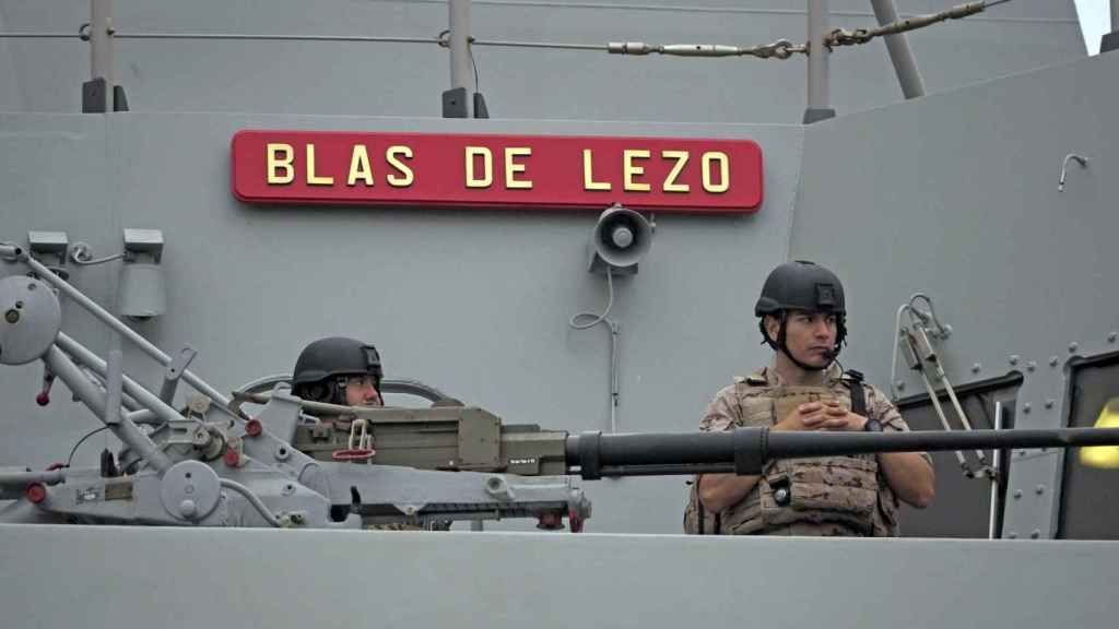 La fragata 'Blas de Lezo' en Ferrol.