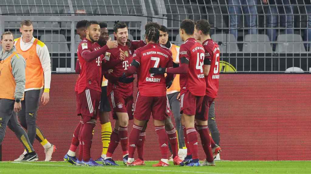Los jugadores del Bayern de Múnich celebran un gol