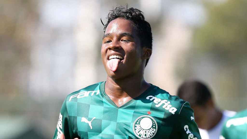 Endrick celebra un gol en la Copinha con el Palmeiras