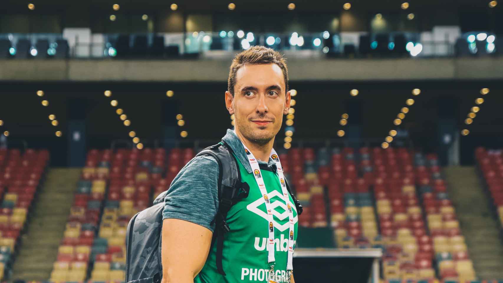 El fotógrafo vallisoletano Andrés Domingo en la Copa África