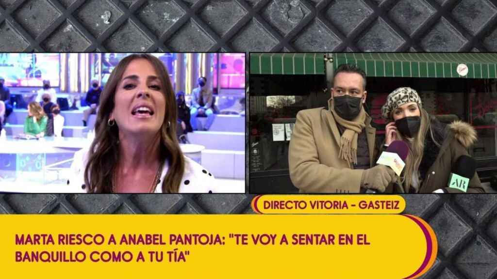 Anabel Pantoja y Marta Riesco han protagonizado un tenso enfrentamiento en directo en 'Sálvame'.