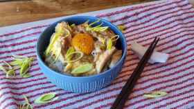 Arroz con pollo y huevo, una receta japonesa de oyakodon
