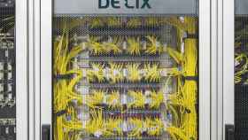 Panel de conexión en una instalación de DE-CIX
