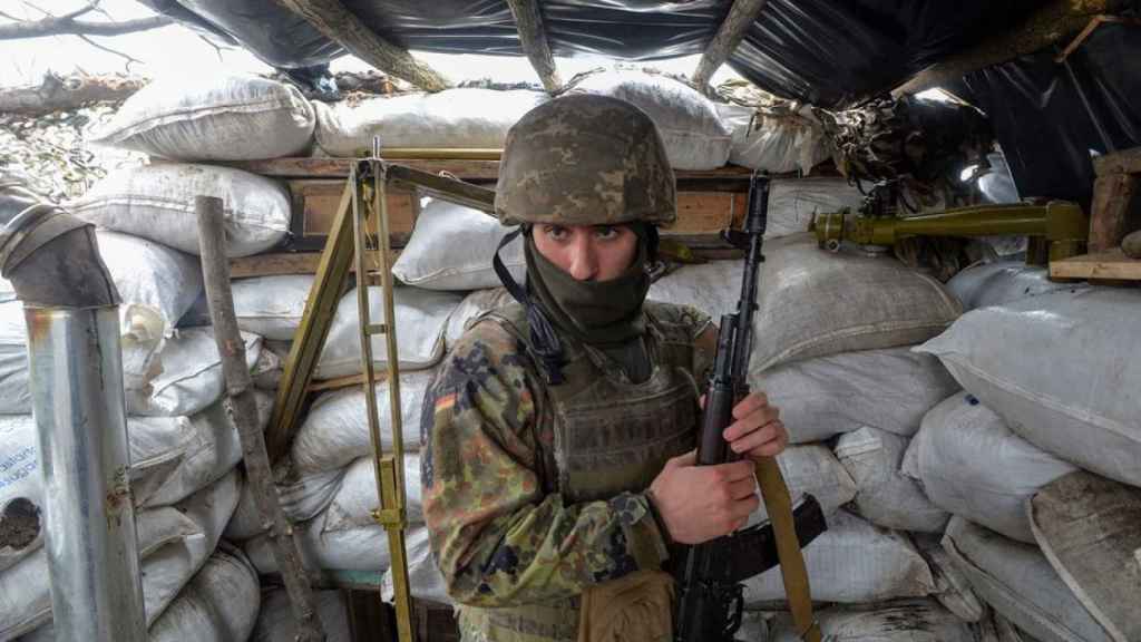 Militar ucraniano en Luhansk.