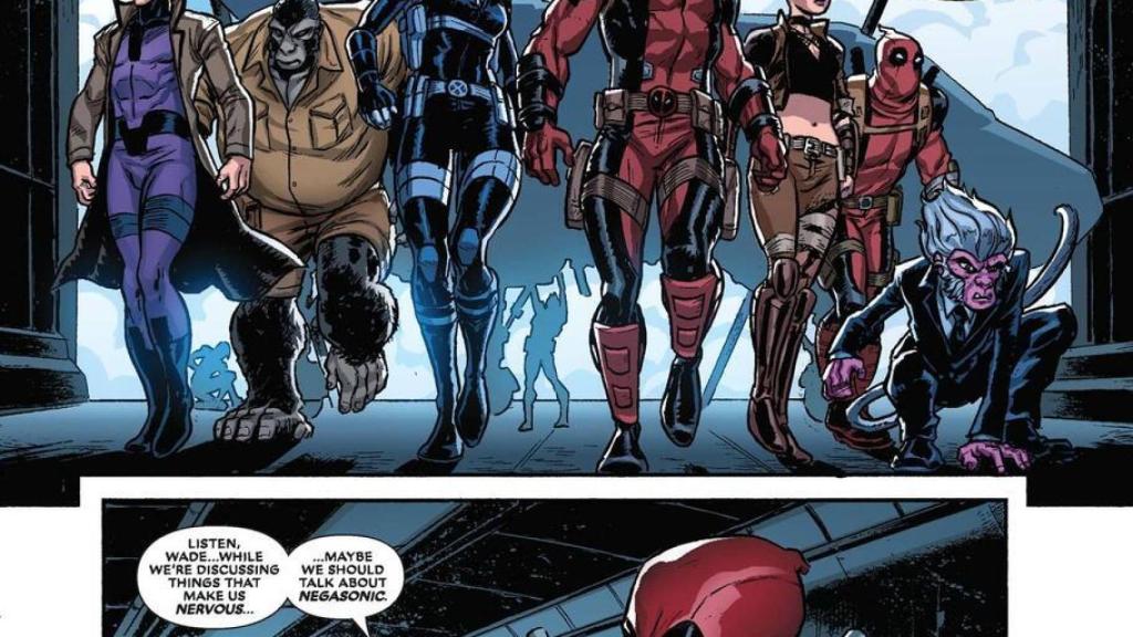 Hit-Monkey junto a Deadpool en uno de los cómics del antihéroe enmascarado.