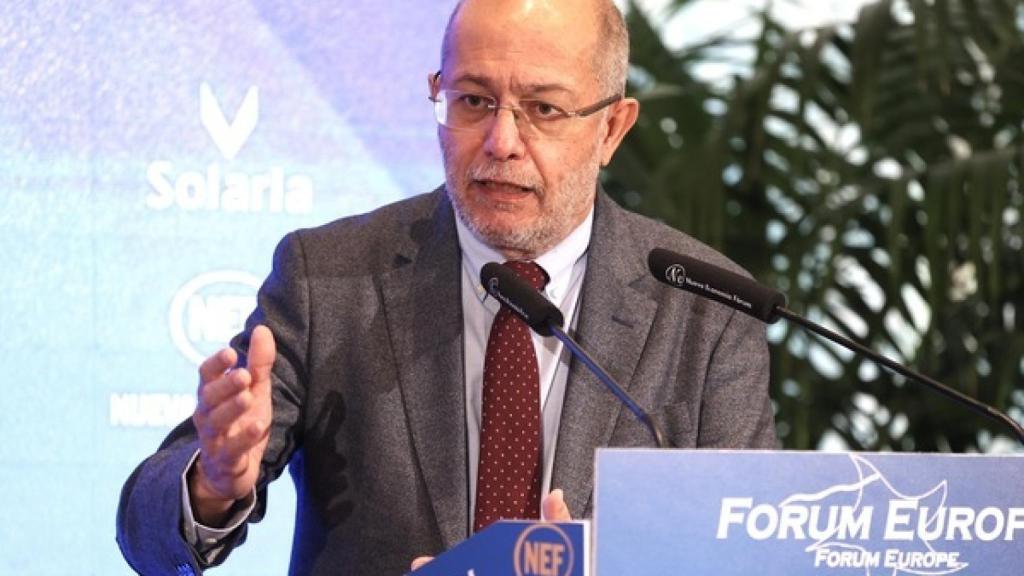 Juan Lázaro / ICAL. Desayuno informativo de la tribuna Fórum Europa con el candidato de Ciudadanos a la Presidencia de la Junta de Castilla y León, Francisco Igea, al que presenta la presidenta de Cs, Inés
